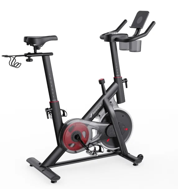 Merach Magnetic Stationary Exercise Bike With App