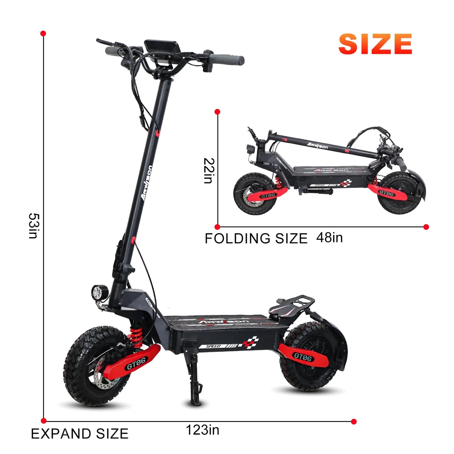 Electric Folding Scooter For Adults With Dual Suspension