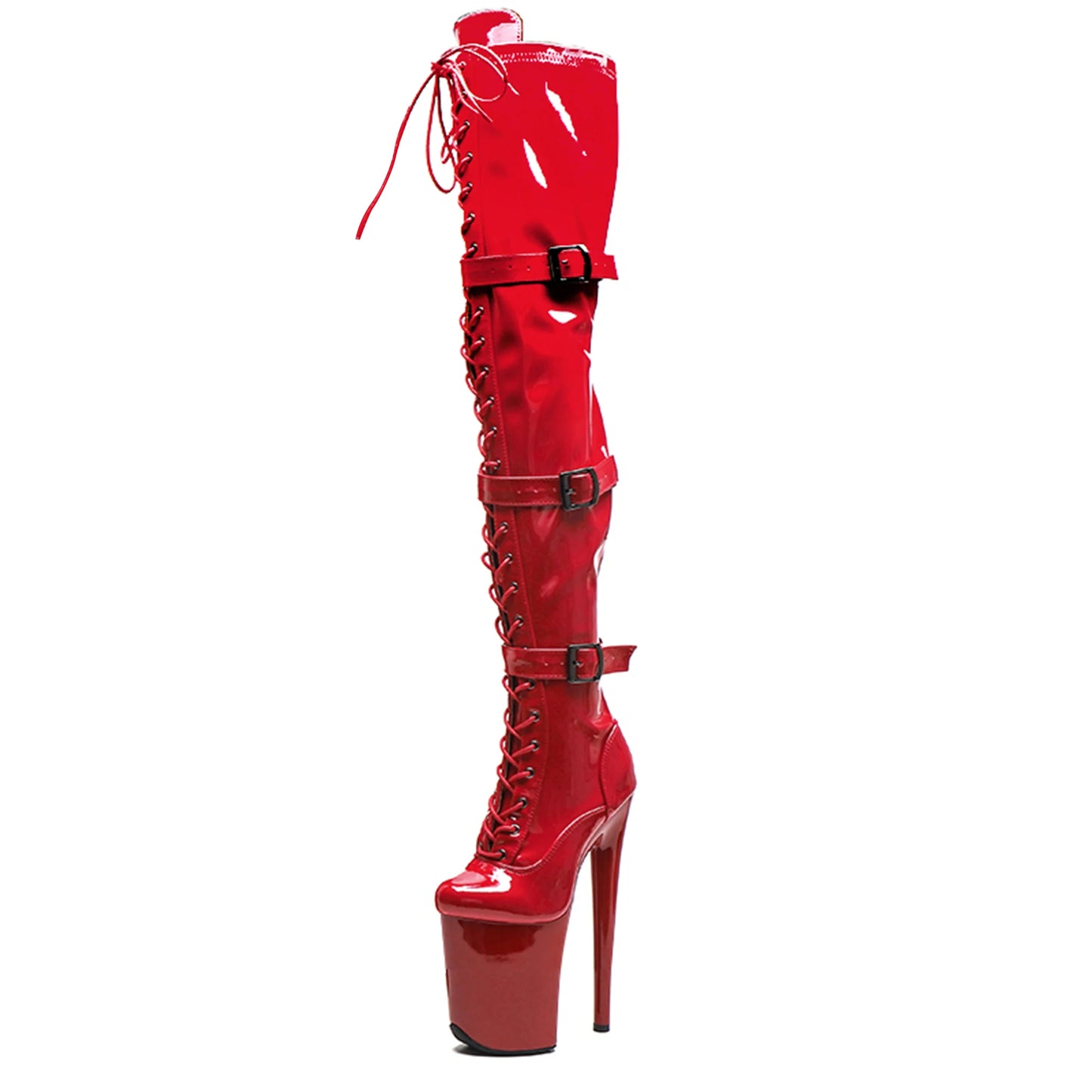 Wuxin Women Platform Boots Heels Over The Knee Exotic