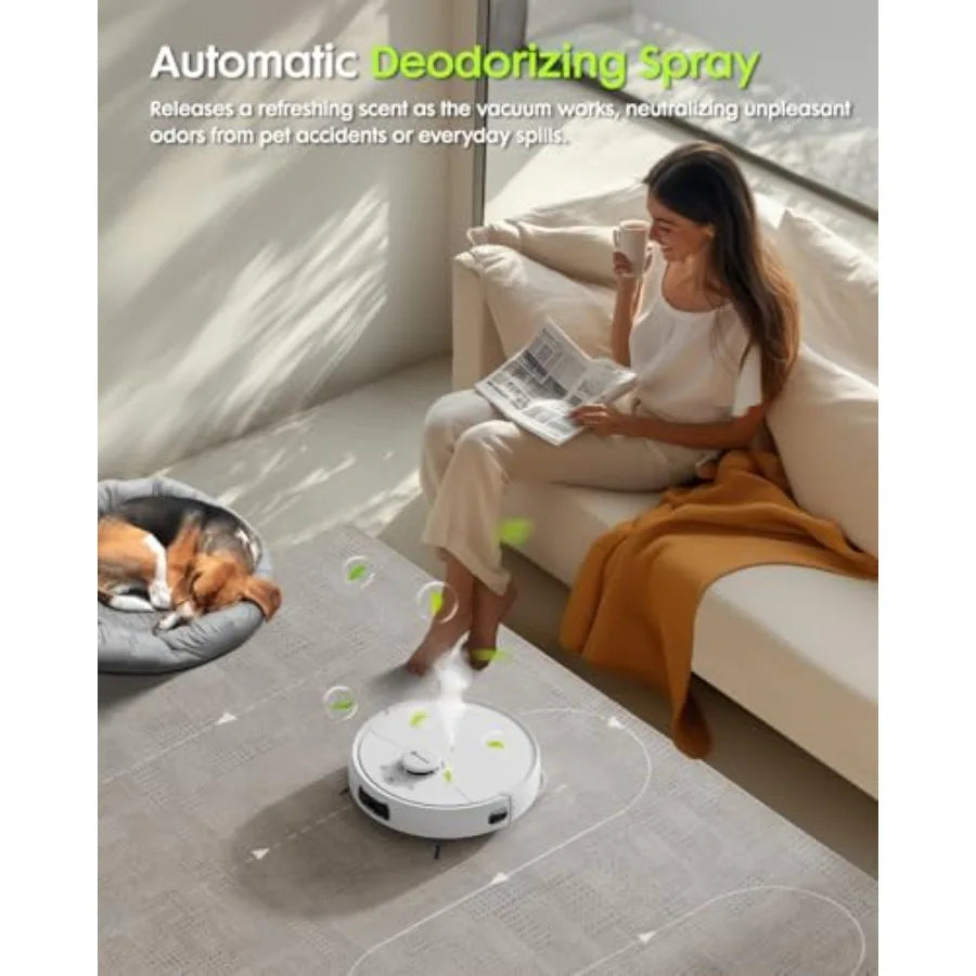V5 Robot Vacuum And Mop Self Emptying With Laser Navigation