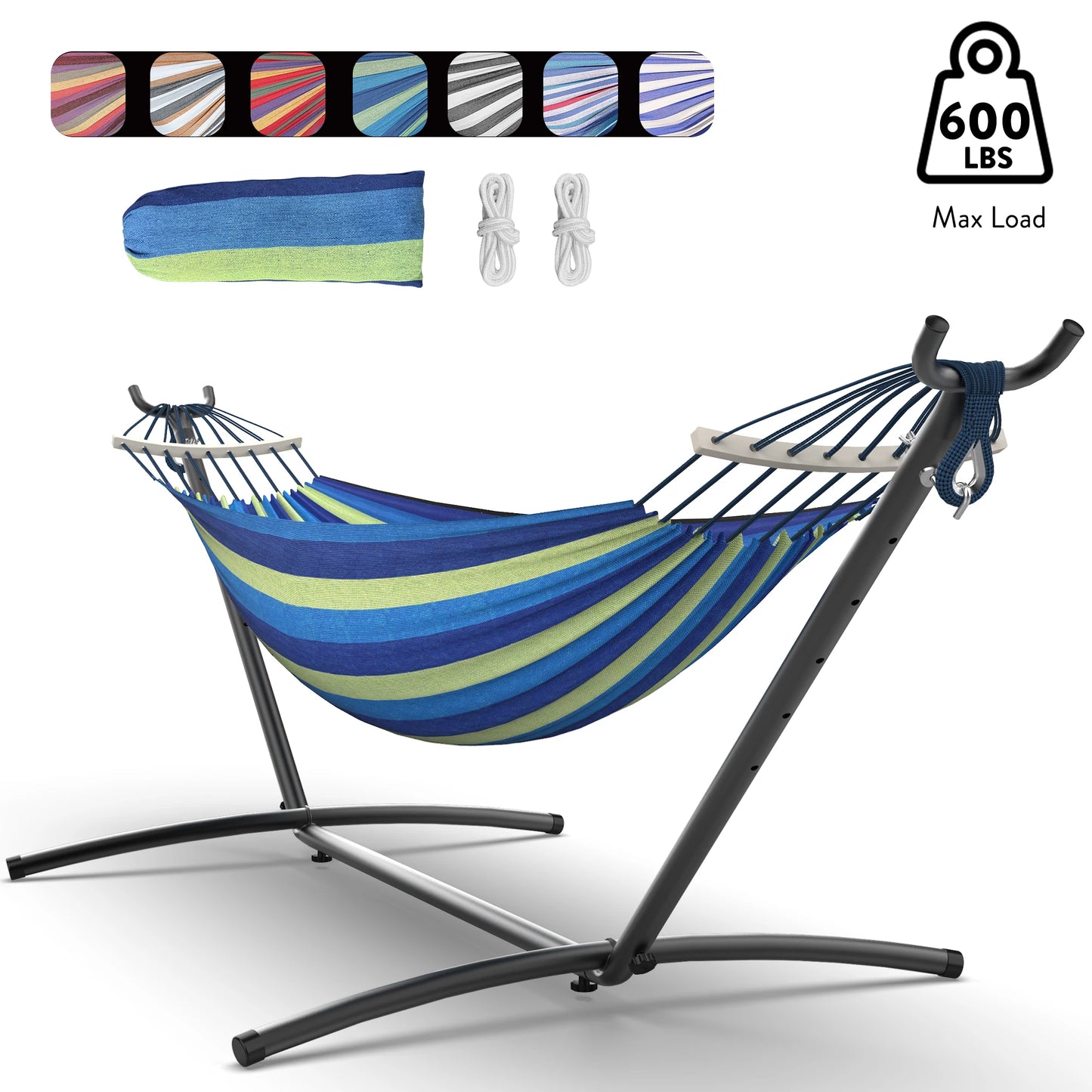 Gyroor Adjustable Stand Hammock With Storage Bag 600 Pound Capacity