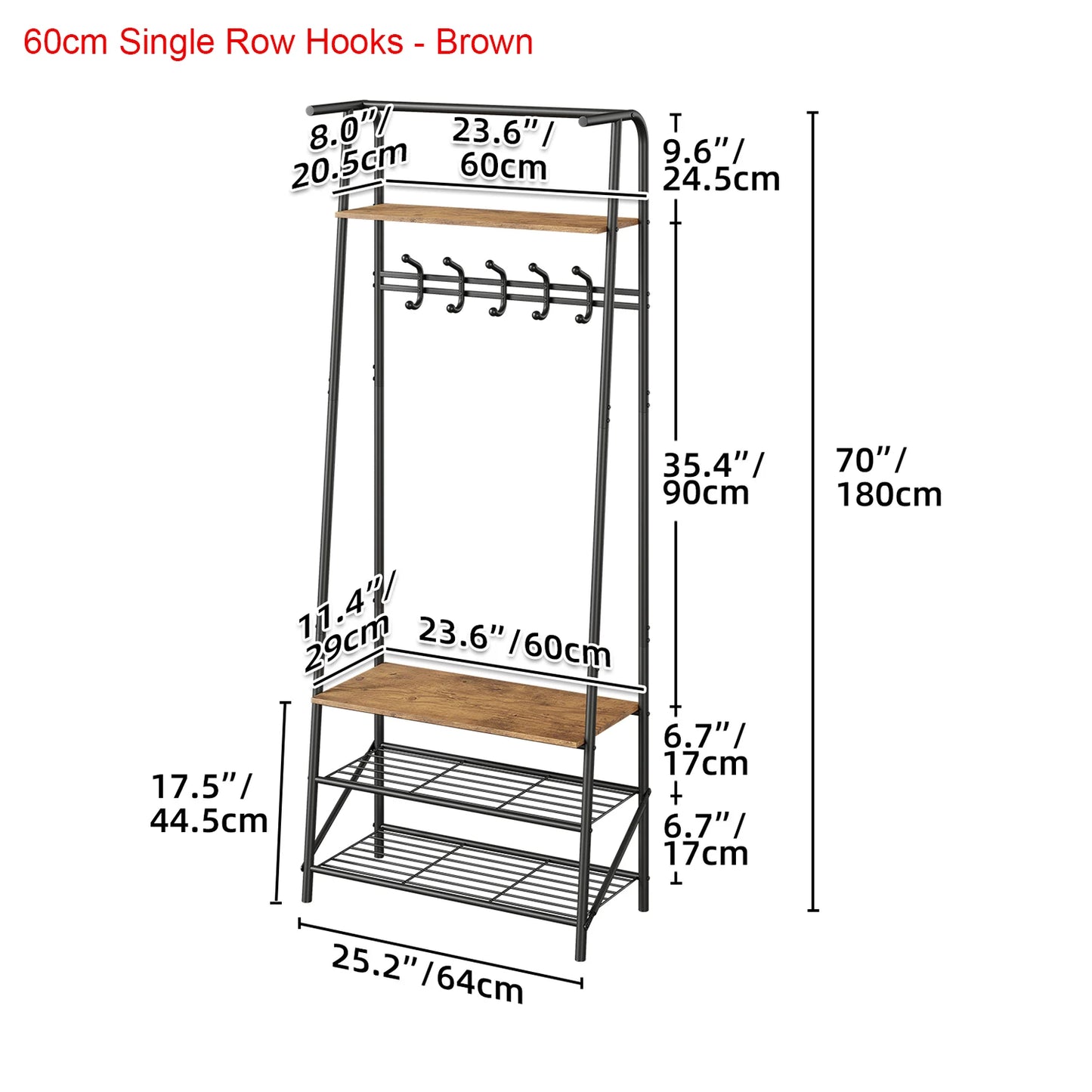 TWISTER.CK 4 In 1 Coat Rack Bench With Shoe Storage