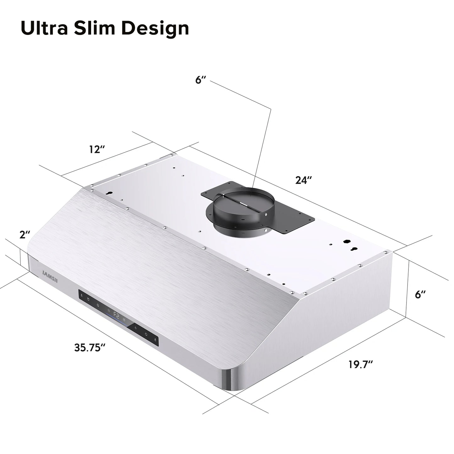 BRANO Under Cabinet Range Hood 900 CFM With Remote Gesture Control