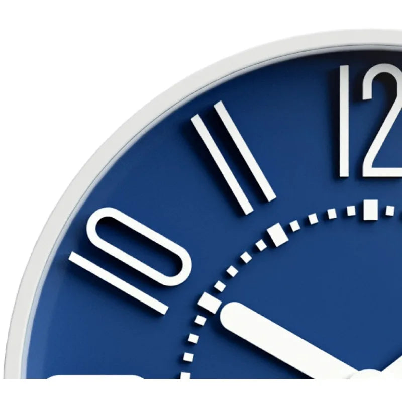 Storm Blue 10" Analog QA Wall Clock - Accurate and Stylish Timekeeping, 10 in. Diam. x 1.4