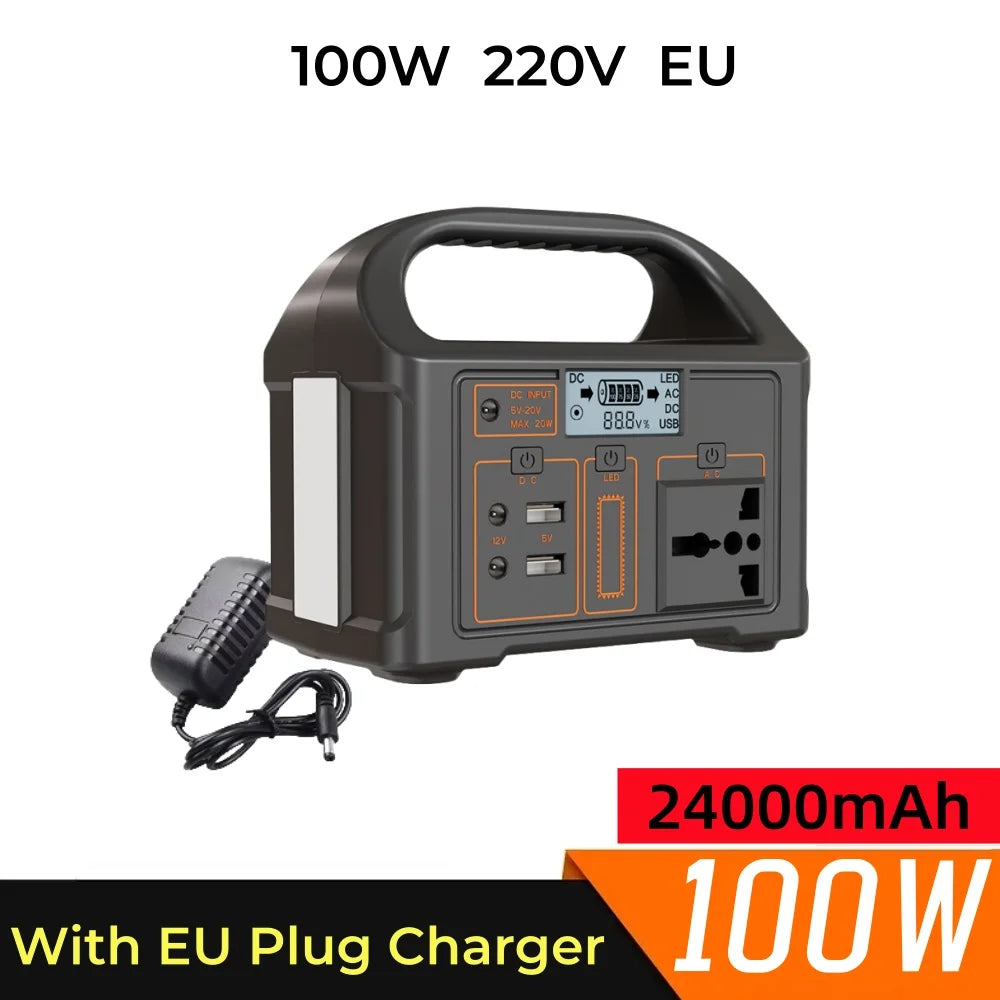 Jsdsolar Portable Solar Power Station 300W 500W LED Light