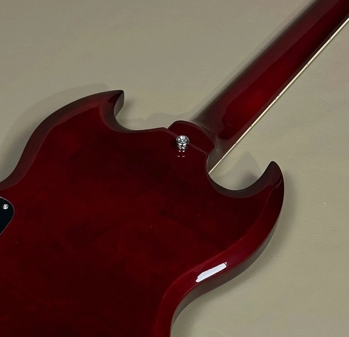 Electric Guitar Red SGS Angus Young ACDC inlays Mahogany Body rosewood Fingerboard HH Pickups