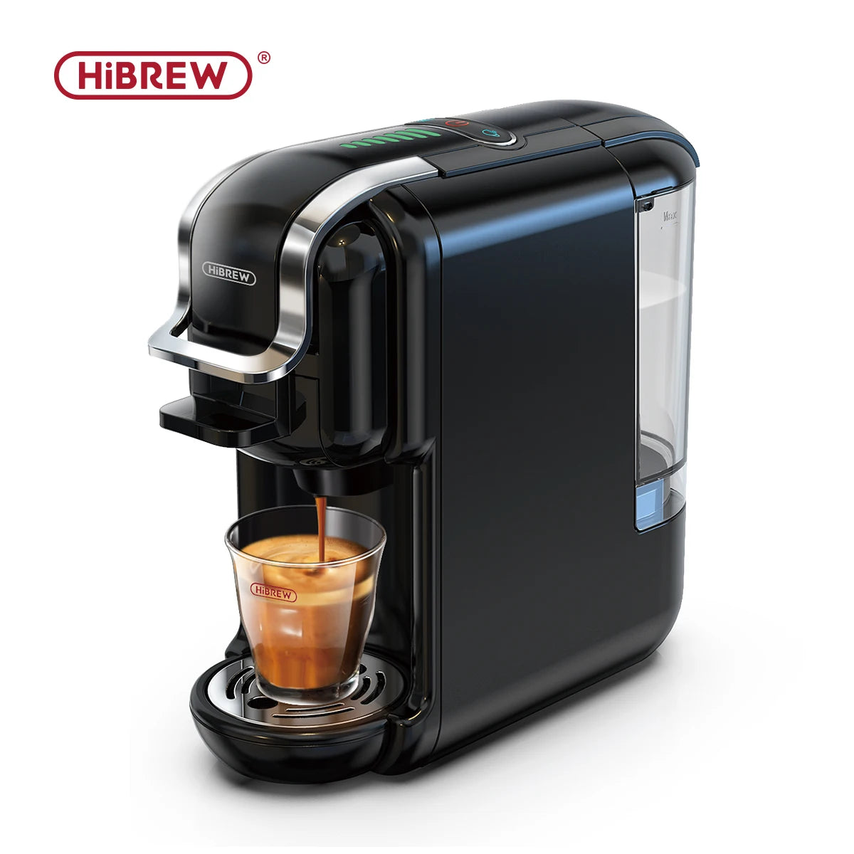 HiBREW 5 In 1 Multiple Capsule Coffee Maker Compatible With Dolce Gusto