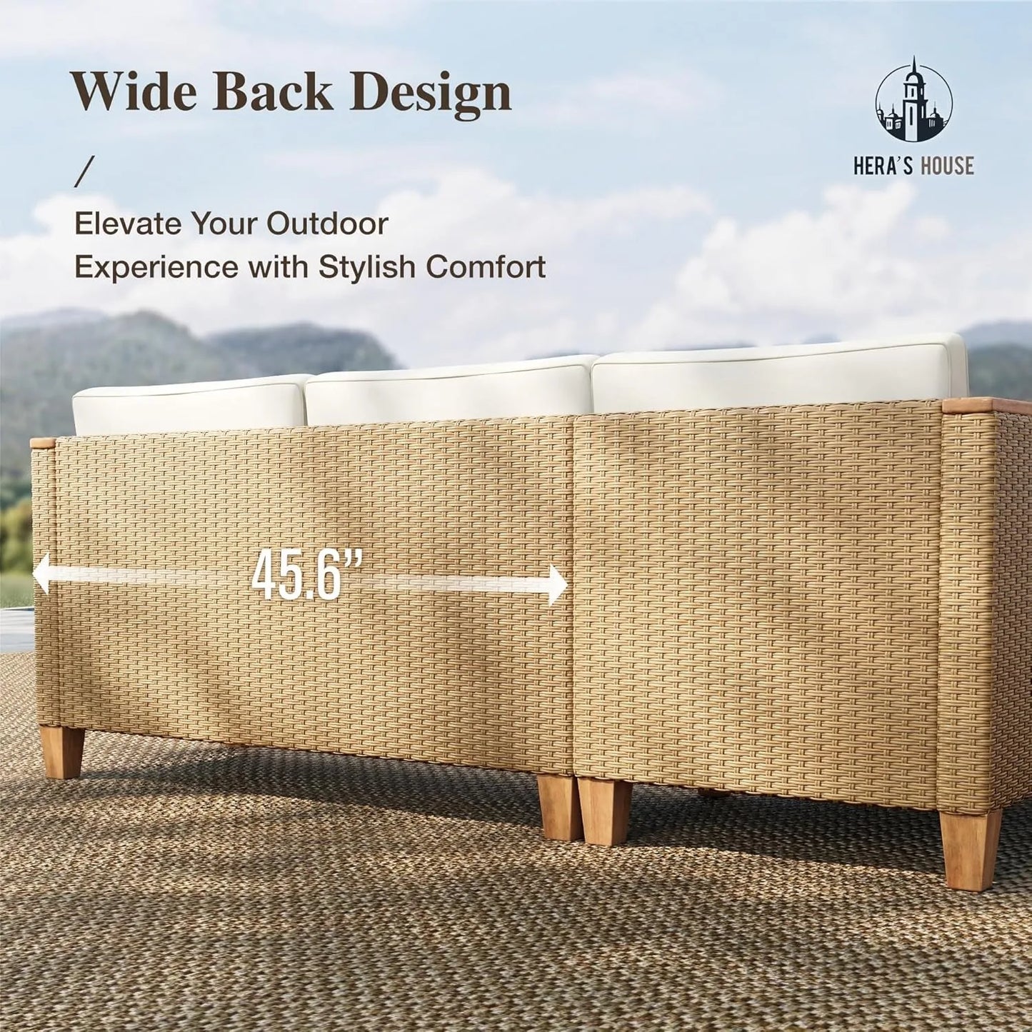 XIUWO 3-Piece Patio Furniture Set Wicker Outdoor Collection