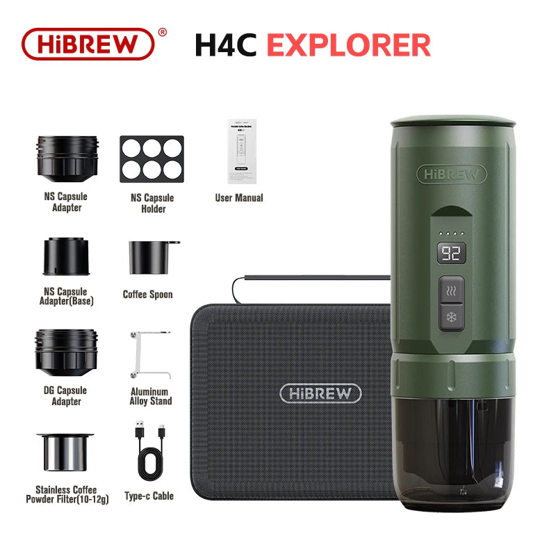 HiBREW H4C Portable Espresso Machine 3In1 Travel Coffee Maker