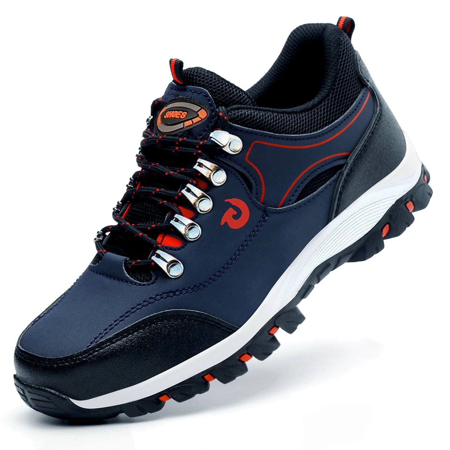 Manlegu Men's Steel Toe Safety Shoes Anti-Puncture Non-Slip Boots