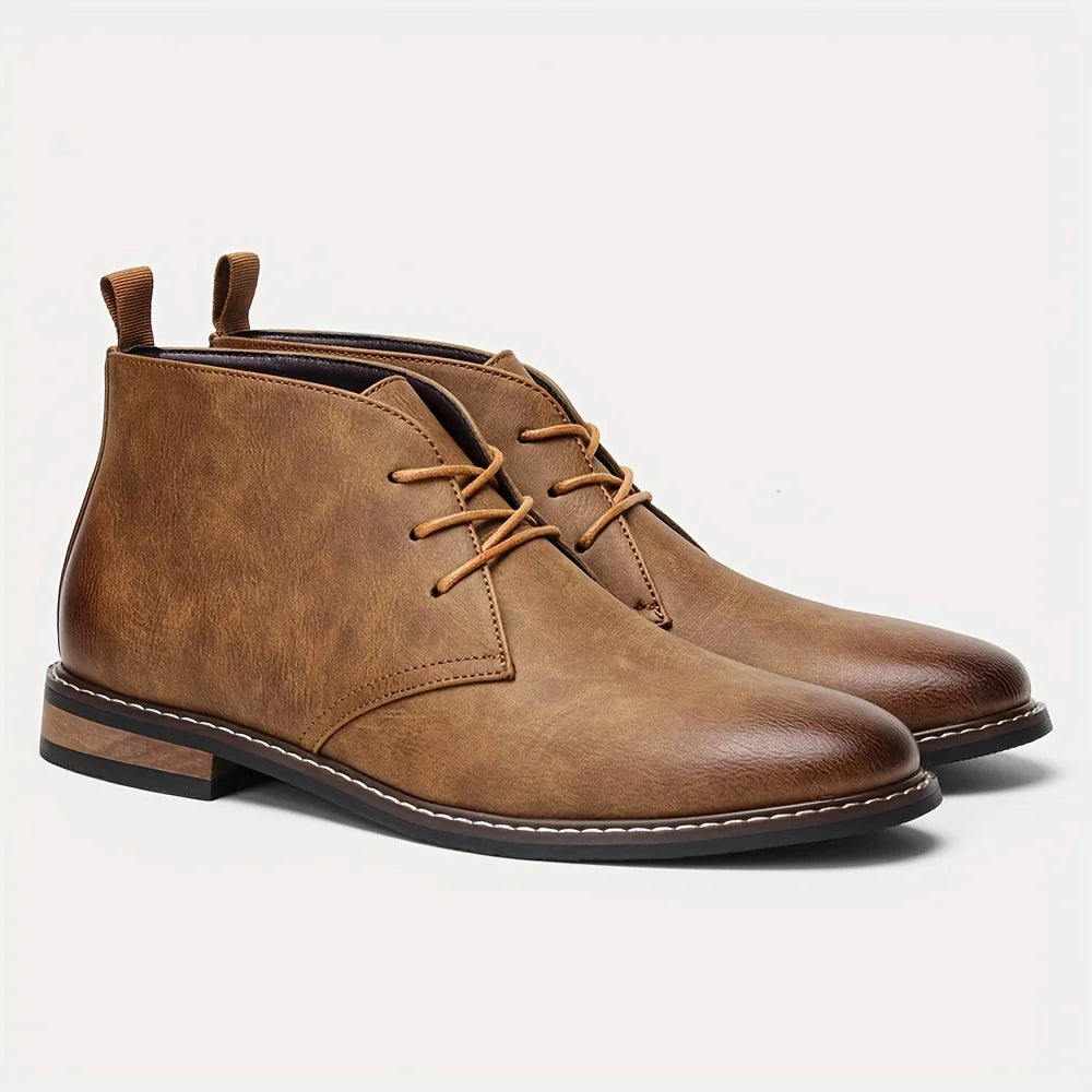 Hecrafted Classic Chukka Boots For Men Desert Lace Up Shoes