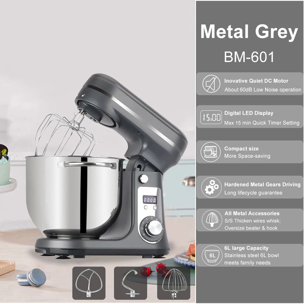 Biolomix Kitchen Stand Mixer Blender With 6 Speed 1200W