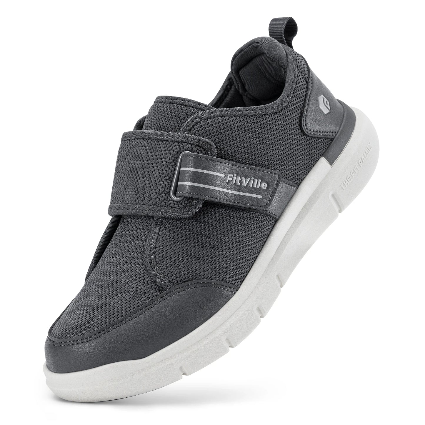 Fitville Diabetic Shoes For Men Hook And Loop Comfort