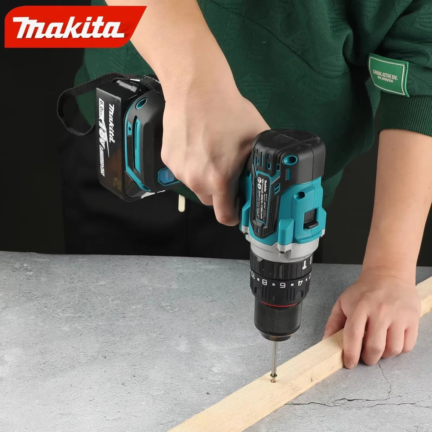 Makita DDF487 Brushless Cordless Electric Drill Screwdriver Driver Combo Power Tool Kit for 18V Makita Battery Pack System
