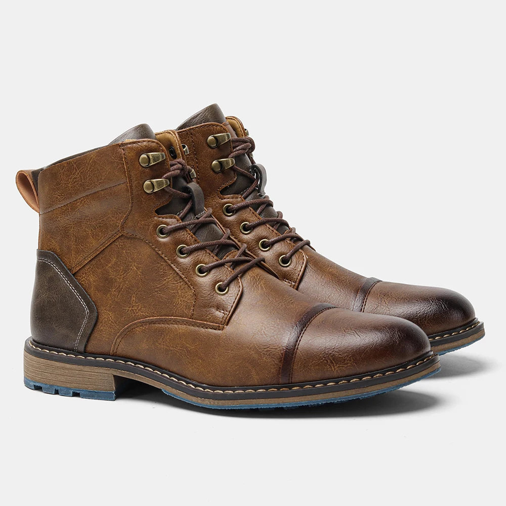 Hecrafted Men Ankle Boots Comfortable Fashion Everyday Footwear