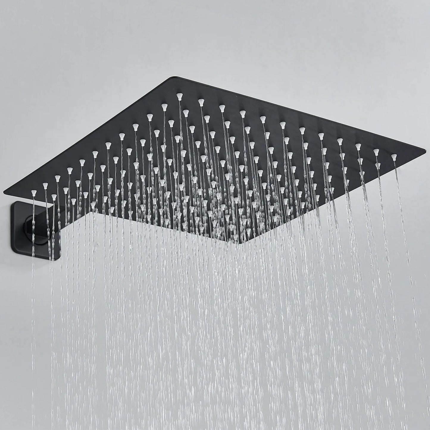 Thermostatic Rain Shower System Kit With Massage Faucet