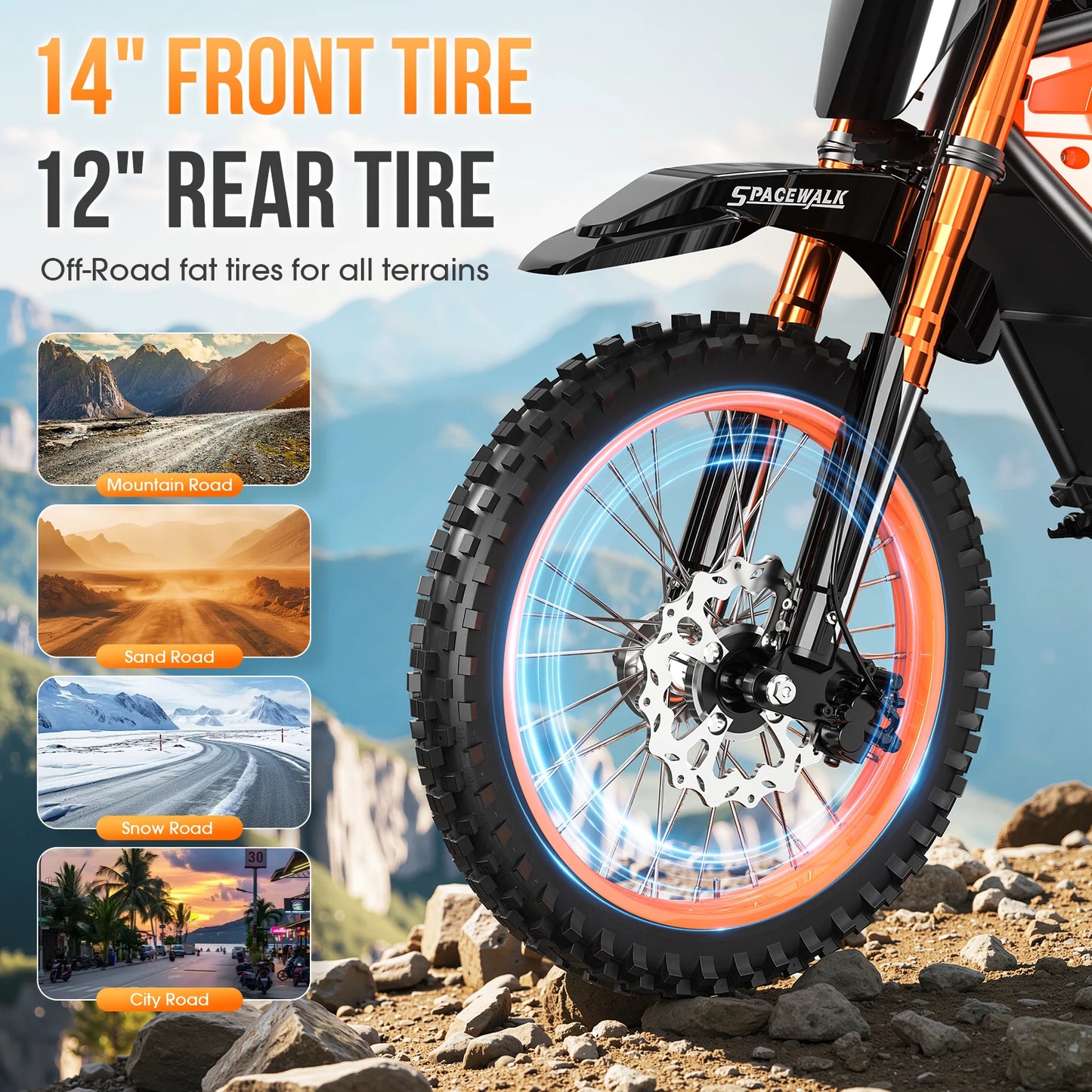 EILLEO SPACEWALK EB007 Electric Dirt Bike 3000W Peak Power