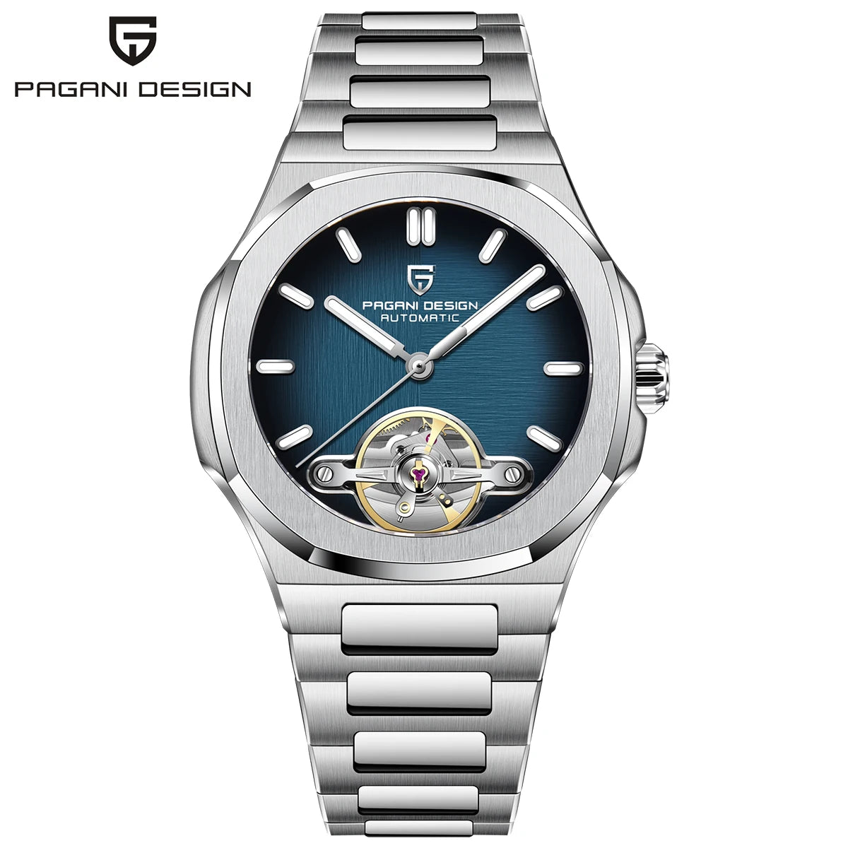 Pagani Design Skeleton Tourbillon Men Automatic Watch