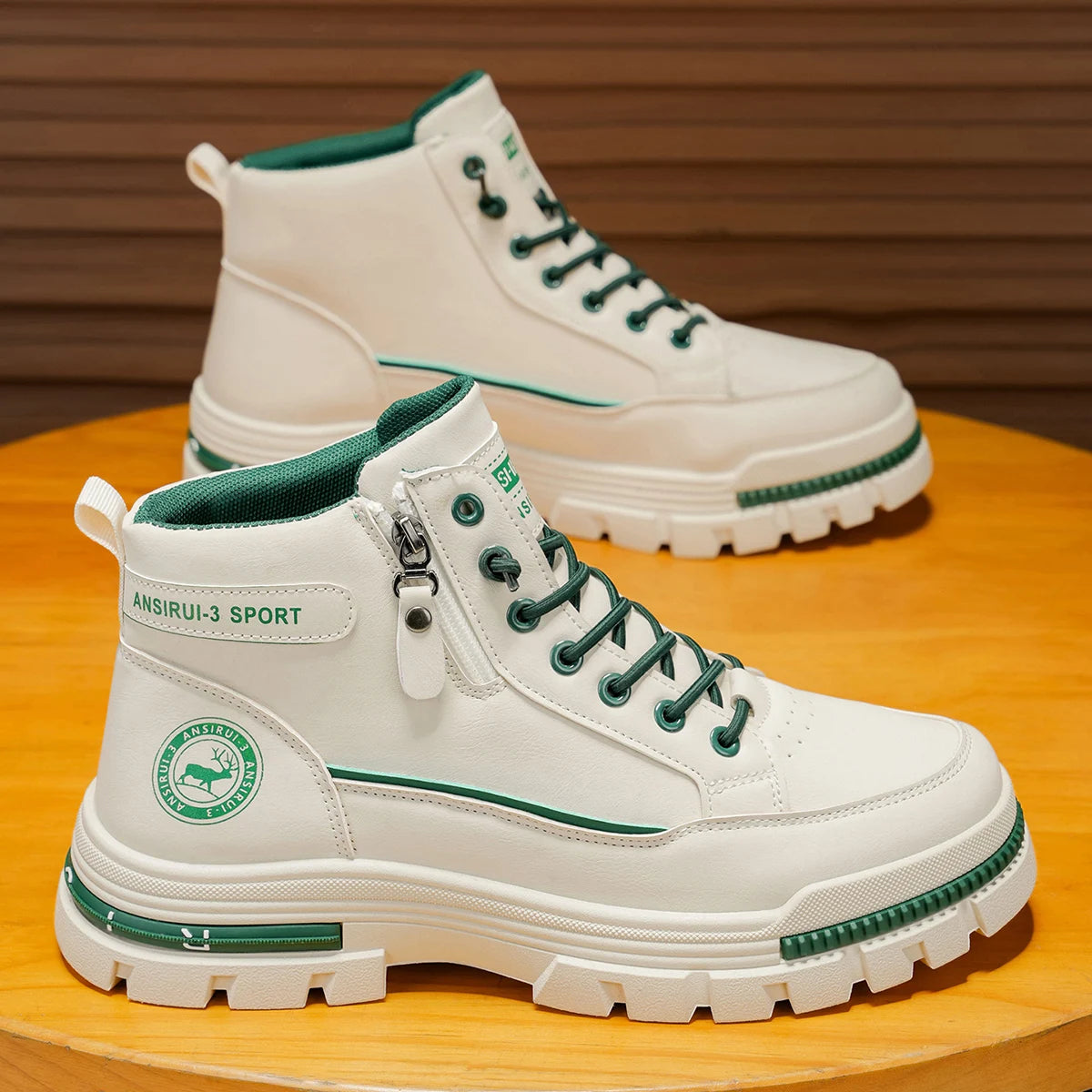 Men's Denim High Top Boots For Casual Everyday Wear