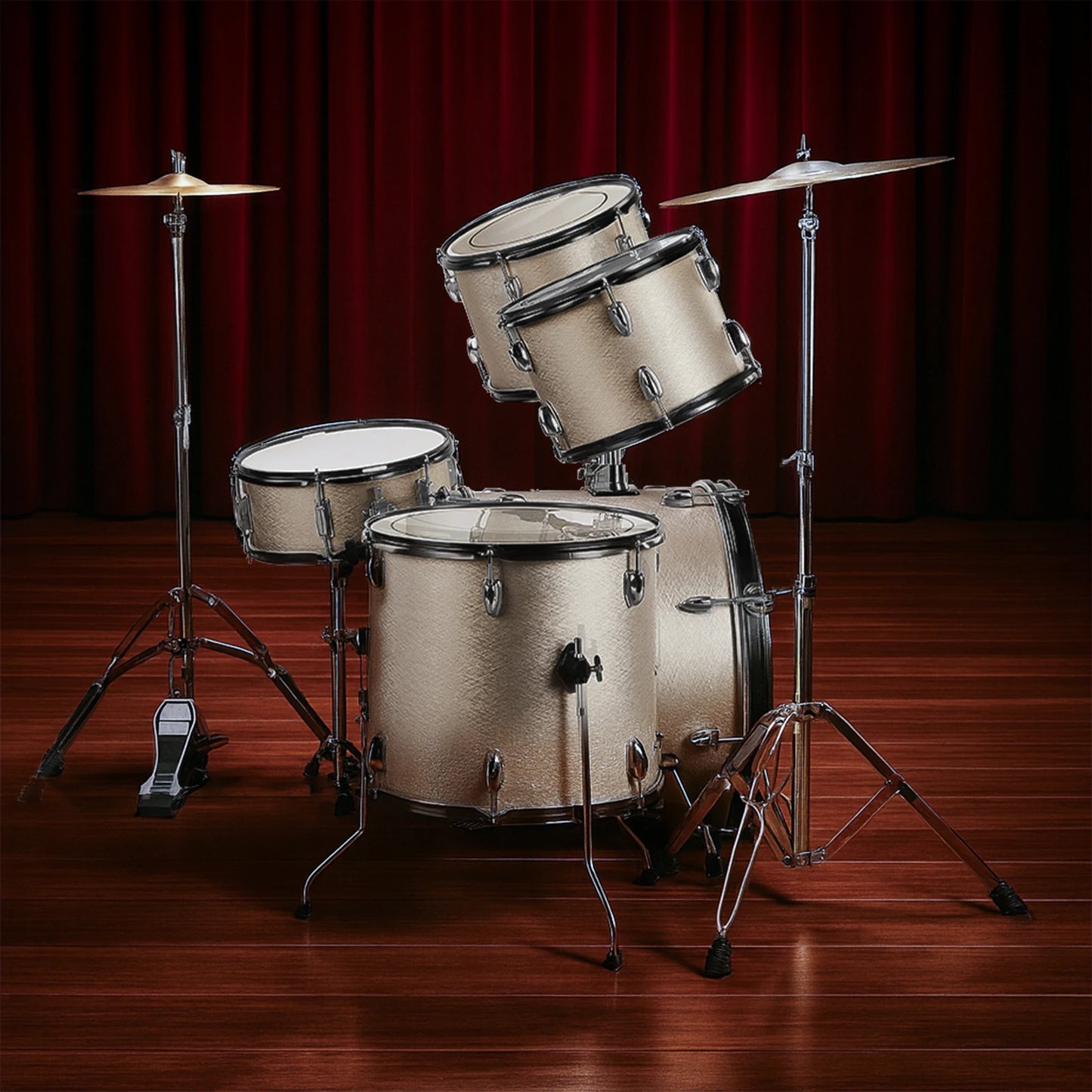 Adult 5 Piece Drum Set For Beginners And Players Ready To Play
