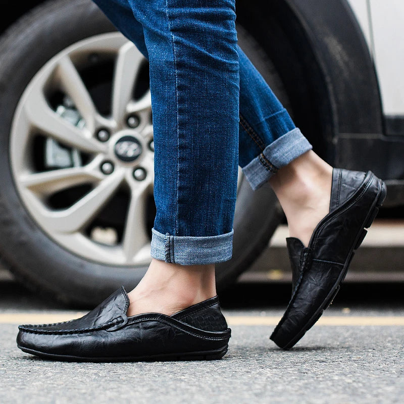 Men's Leather Casual Loafers Moccasin Shoes For Everyday Comfort