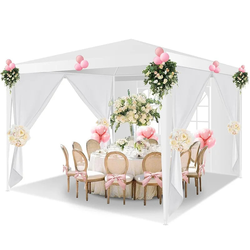 Tooluck 10x10 Outdoor Party Tent with Removable Sidewalls