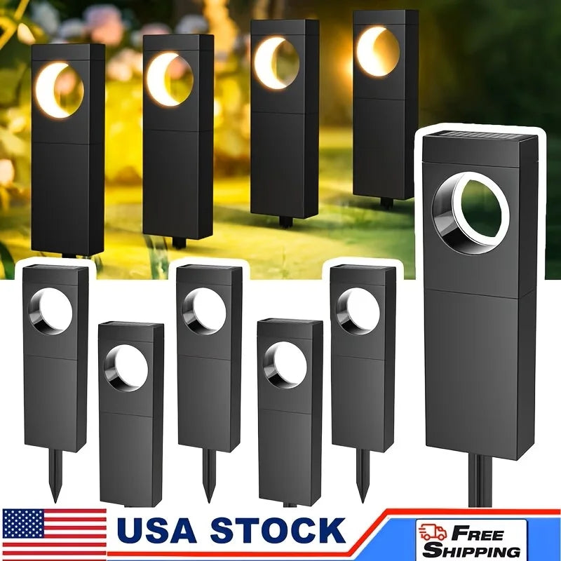 Solar Pathway Lights Outdoor Waterproof Auto On Off Garden Lighting