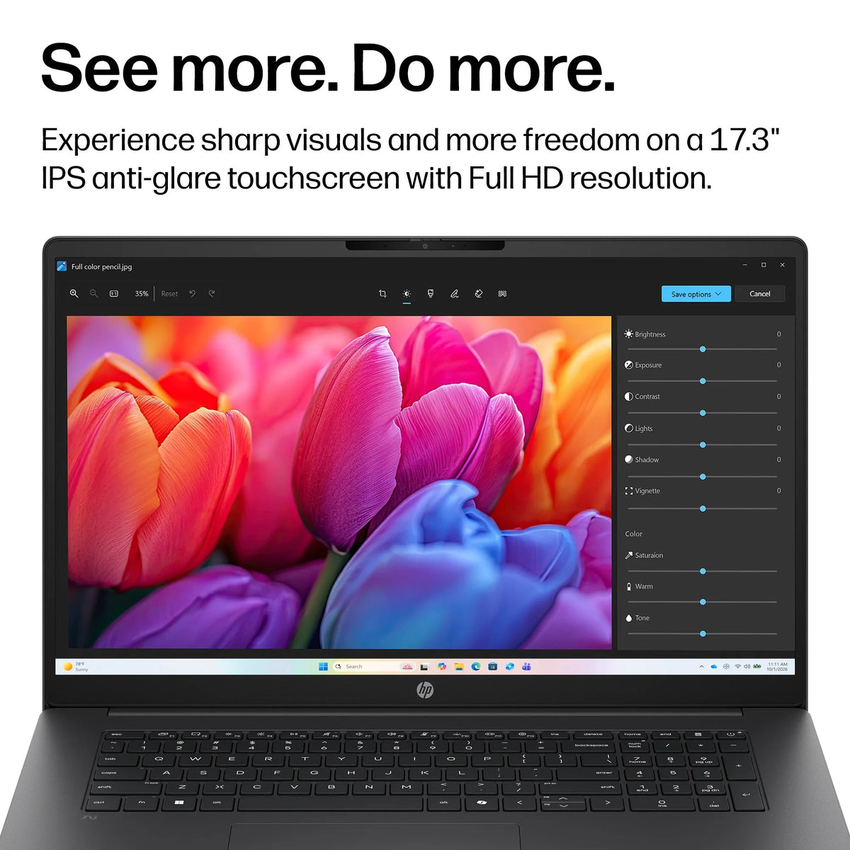 HP OmniBook 3 17.3" Full HD Touchscreen Laptop, Intel Core Ultra 7 355, Up to 64GB DDR5 RAM, 2TB SSD, Windows 11 Home