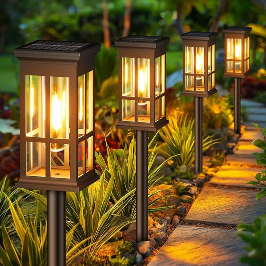 Solar Pathway Lights Outdoor LED Lamp Waterproof Landscape Garden Walkway