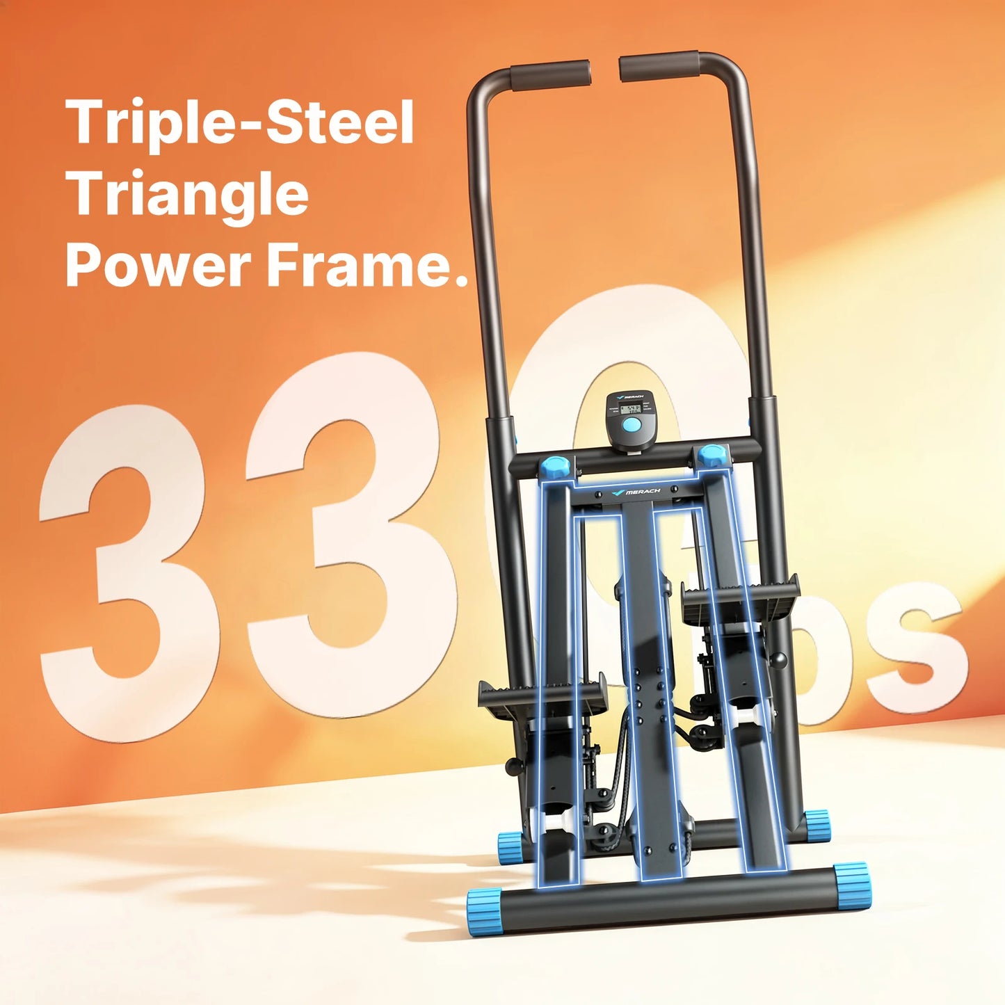 Merach Foldable Multi-Functional Adjustable Stair Stepper Climbing Machine