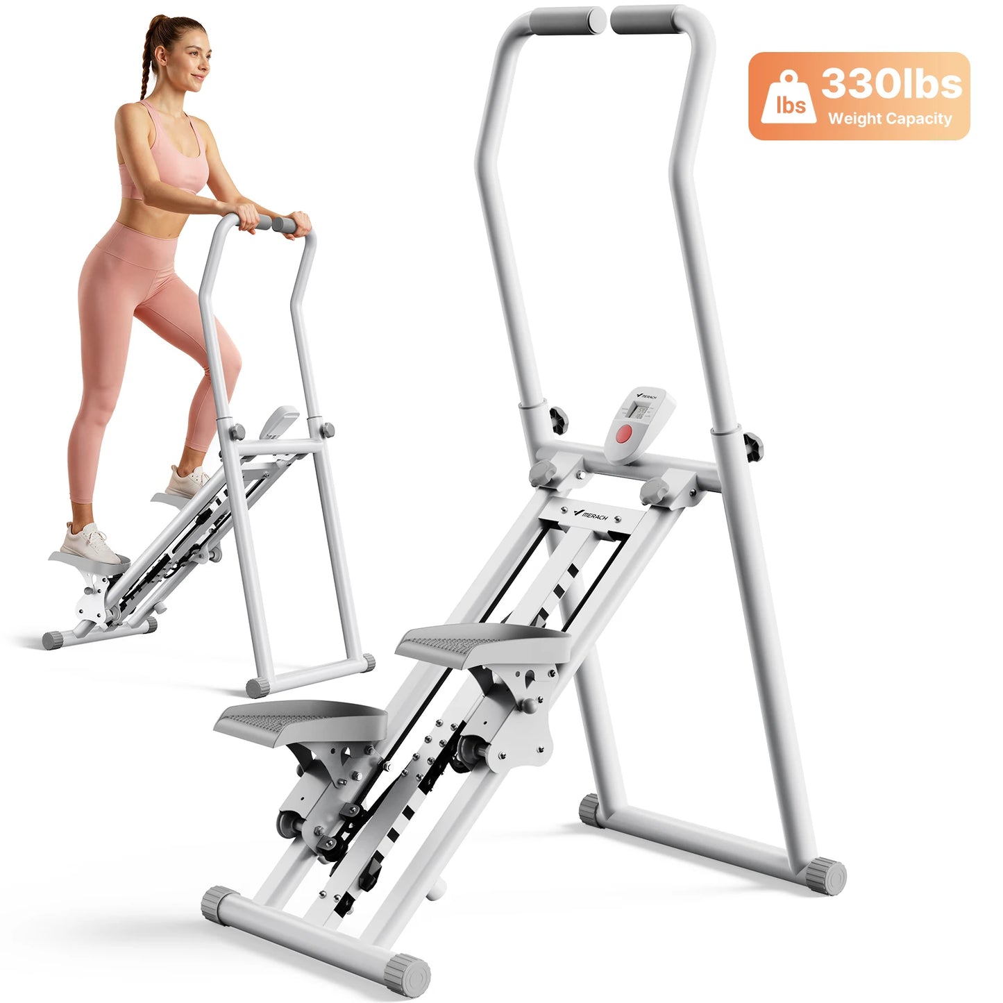 Merach Foldable Multi-Functional Adjustable Stair Stepper Climbing Machine