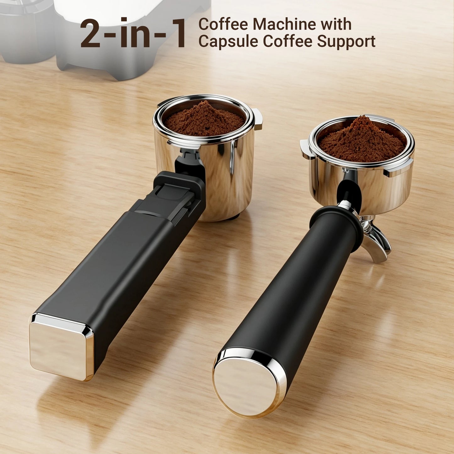Espresso Machine with Color Touchscreen, 20 Bar Cappuccino Latte Machines with Automatic Milk Frother, Dual Boiler Stainless Steel Espresso Maker for Home, 1350W