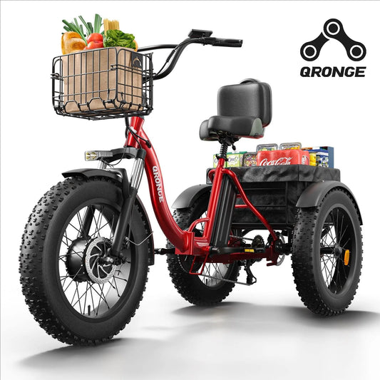 Qronge Electric Tricycle With 960W Motor And Fat Tires
