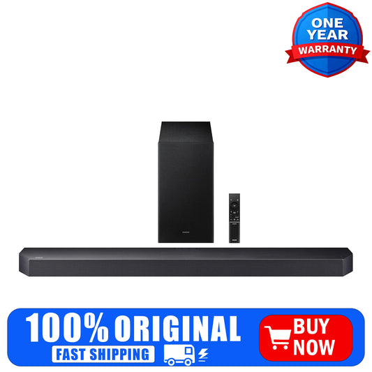 Samsung HW-Q600F/ZP Q-Series 3.1.2CH Soundbar with Subwoofer, Black, Dolby Atmos, Wireless Home Theater System