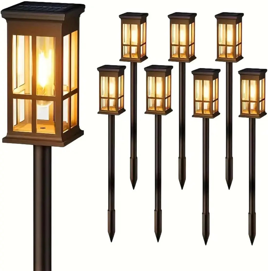 Solar Pathway Lights Outdoor LED Lamp Waterproof Landscape Garden Walkway