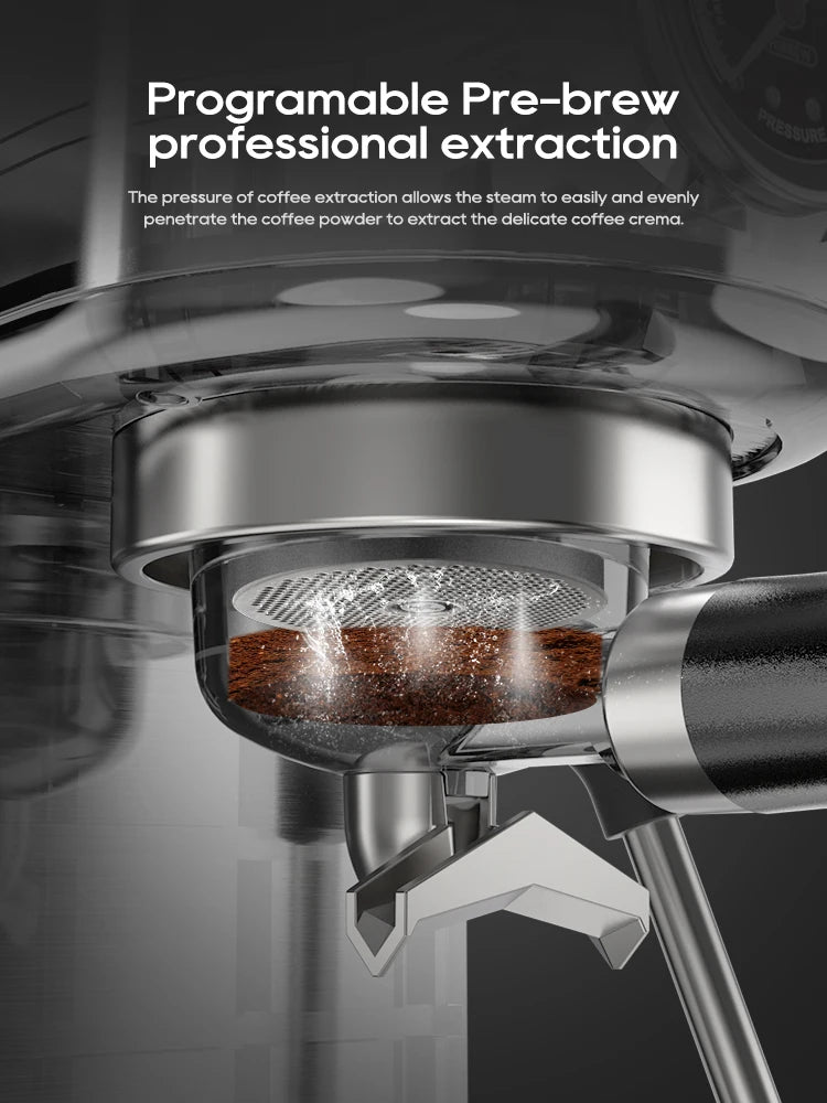HiBREW 20Bar Semi Automatic Espresso Machine For Home Use H10B