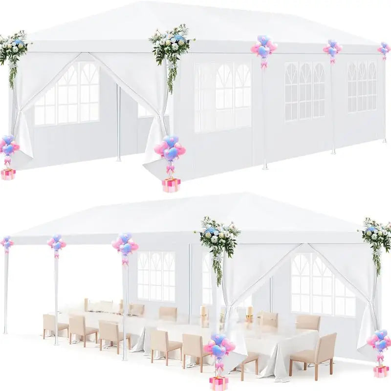 Tooluck 10x10 Outdoor Party Tent with Removable Sidewalls