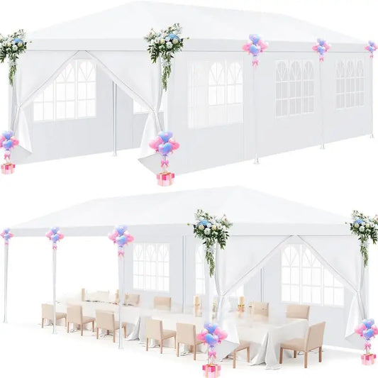 Tooluck 10x10 Outdoor Party Tent with Removable Sidewalls