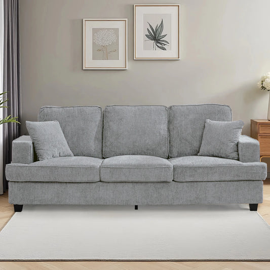 Modern Chenille 3 Seater Cloud Sofa for Living Room