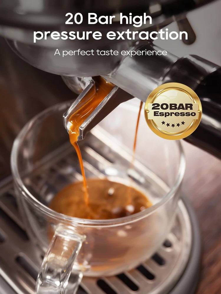 HiBREW 20Bar Semi Automatic Espresso Machine For Home Use H10B