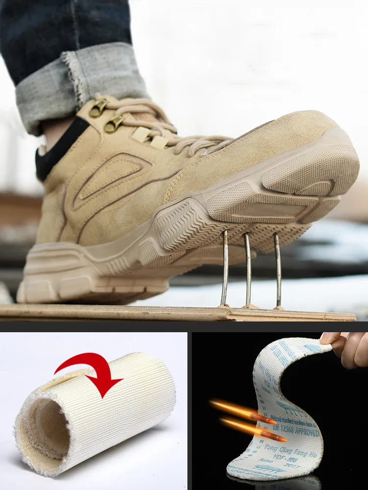 Protective Steel Toe Shoes For Work Men Women Kevlar Insole