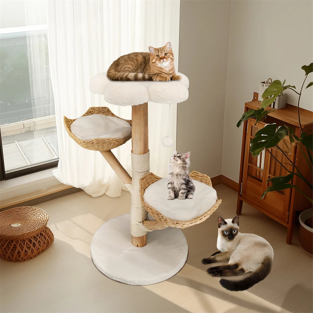 BINGOPAW CN Modern Cat Tree Climbing Tower With Scratching Post