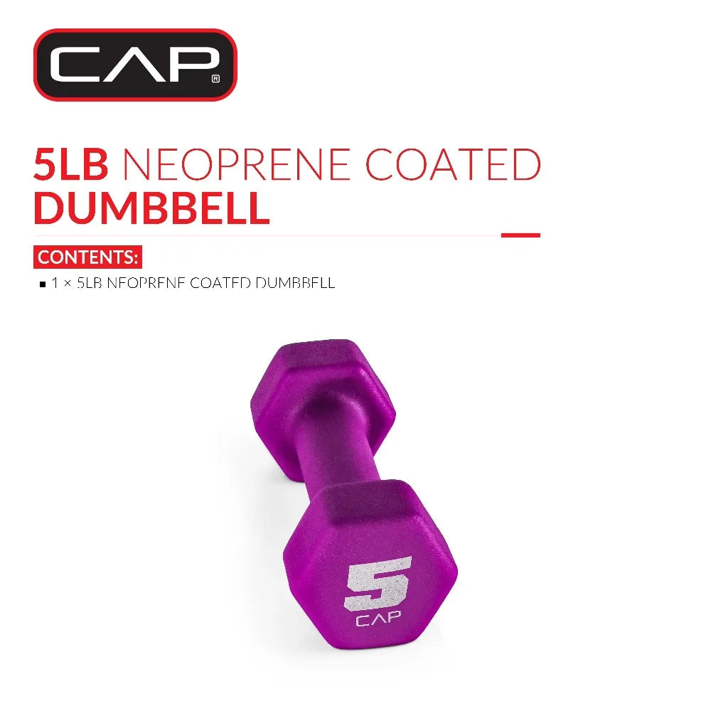 Capsbarbell Neoprene Coated Hexagon Dumbbell Set