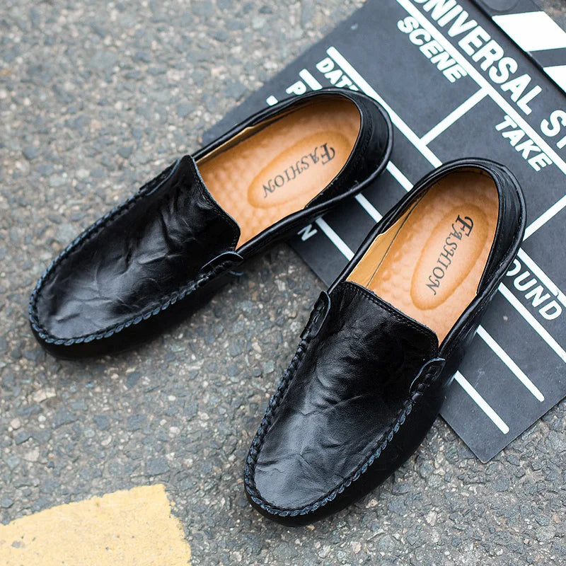 Men's Leather Casual Loafers Moccasin Shoes For Everyday Comfort