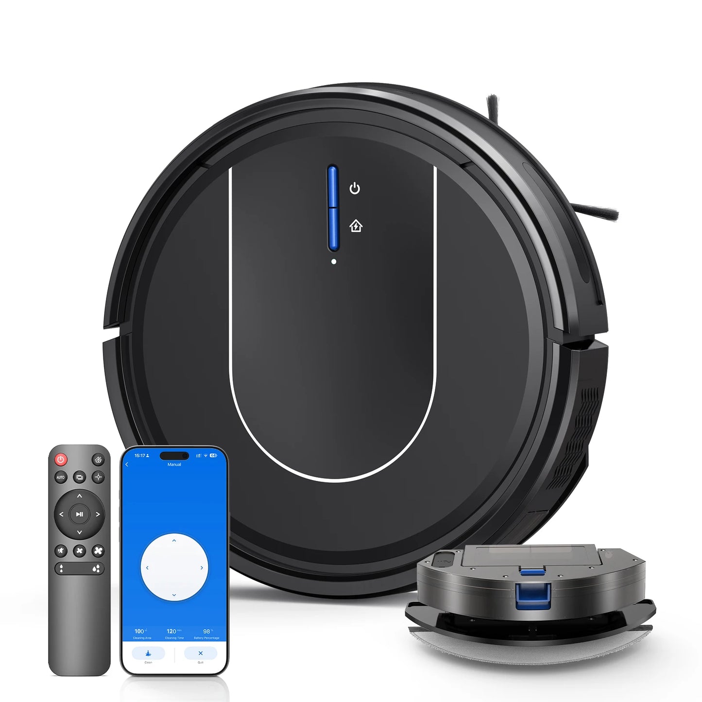 INSE 3in1 Robot Vacuum Cleaner With Auto Return Charging Alexa