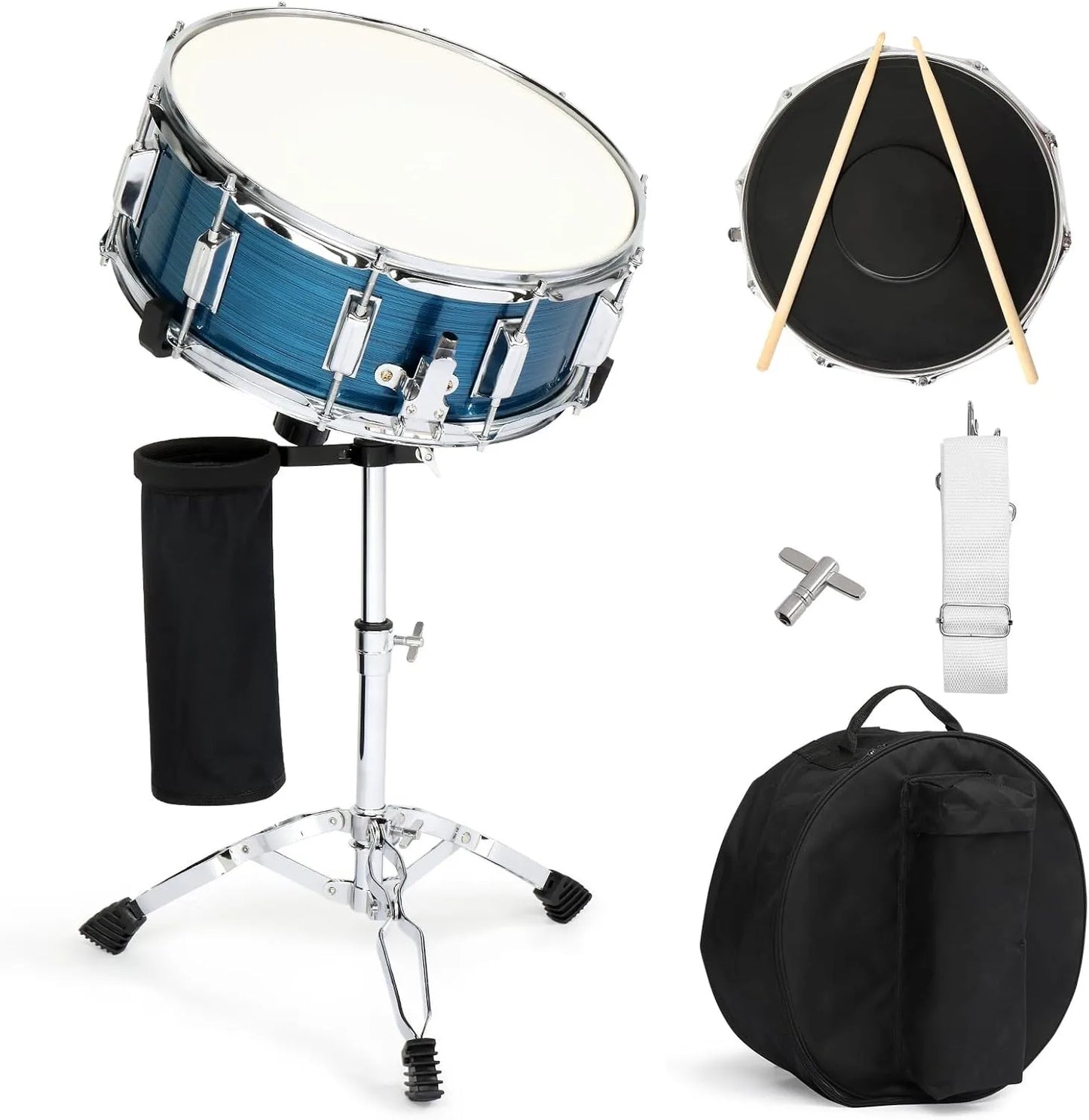 Snare Drum Set With Drumstick Holder And Bag For Student