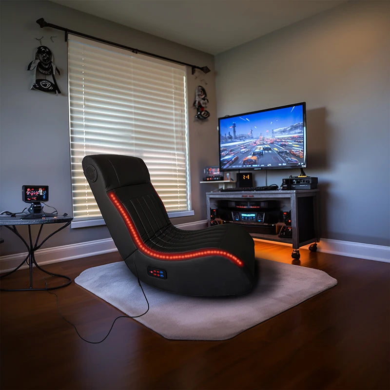 Foldable Gaming Chair With Onboard Speakers USB Charging
