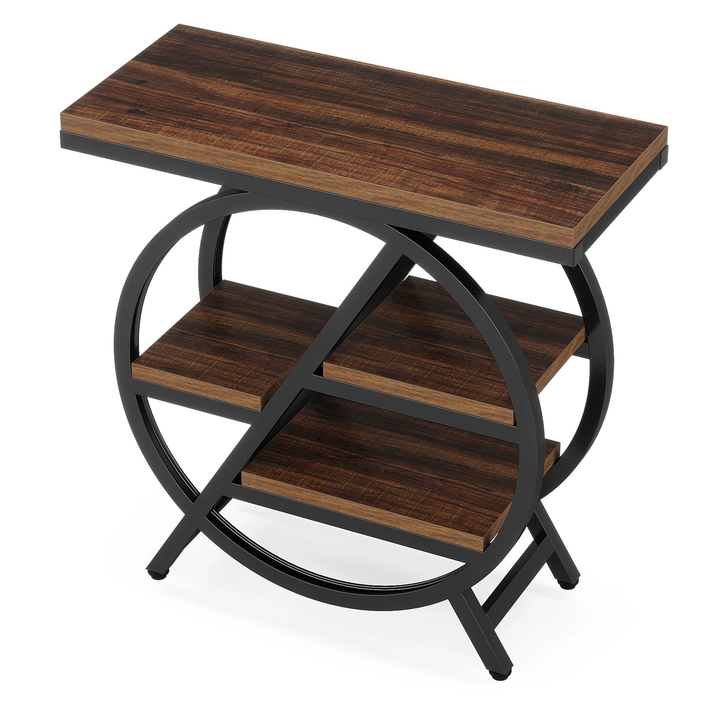 Tribesigns End Table For Living Room With 3-Tier Storage