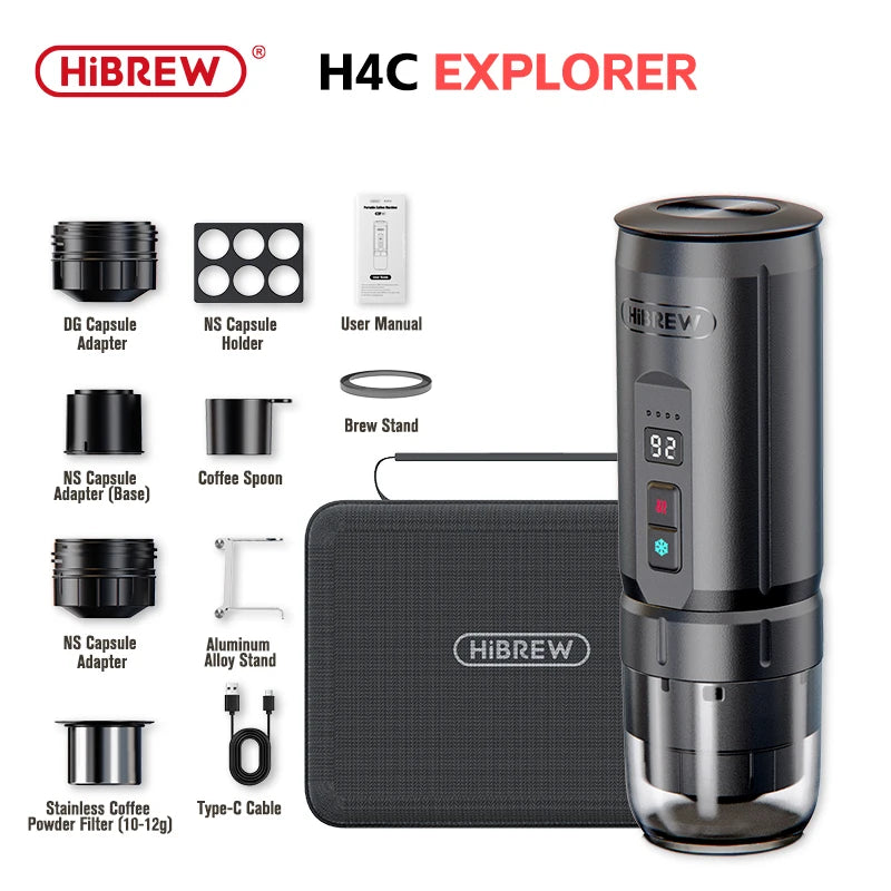 HiBREW H4C Portable Espresso Machine 3In1 Travel Coffee Maker