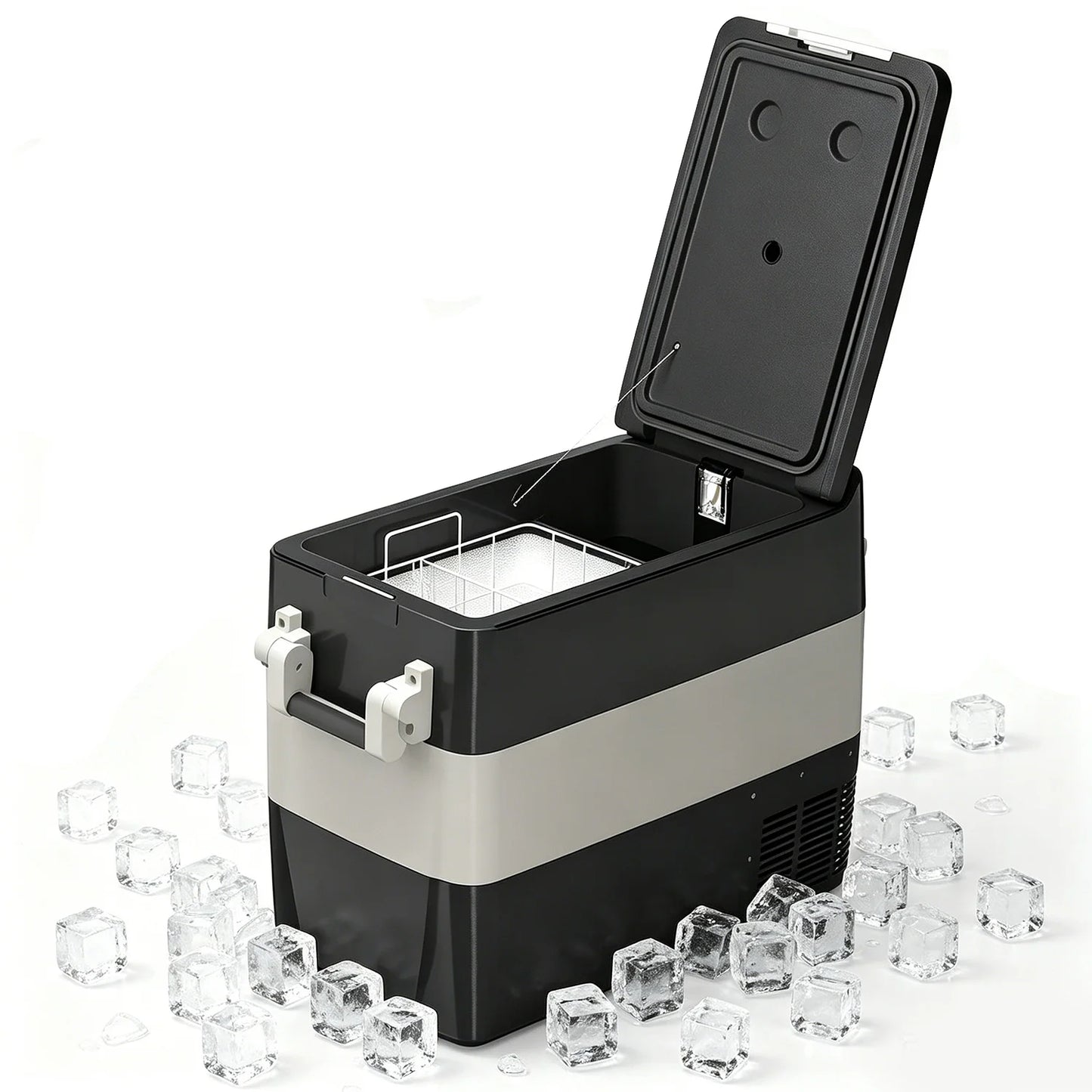 HiMISS 53QT Portable 12V Electric Car Cooler Freezer